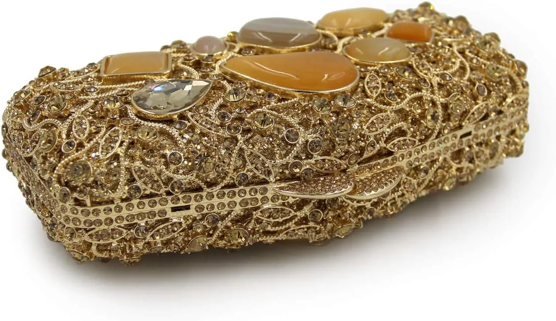 Women Rhinestone Evening-Bag Chain Wedding Clutch-Purse Luxury Handbag