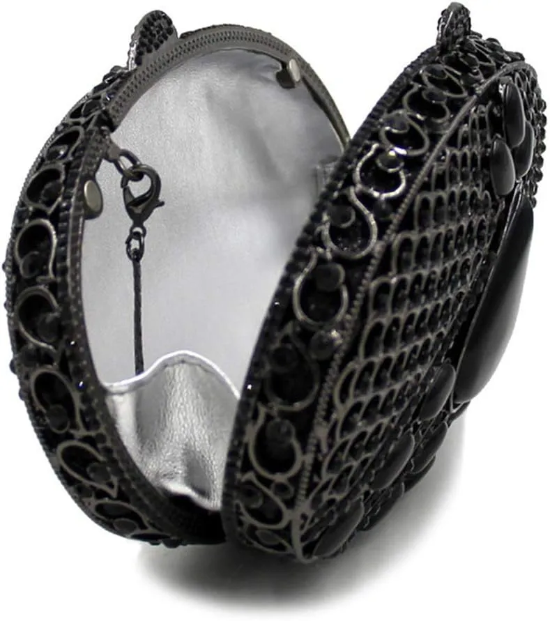 Women Rhinestone Wedding Evening-Bag Chain Luxury Clutch-Purse