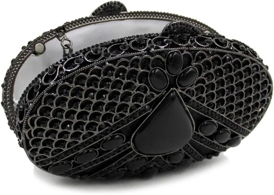 Women Rhinestone Wedding Evening-Bag Chain Luxury Clutch-Purse