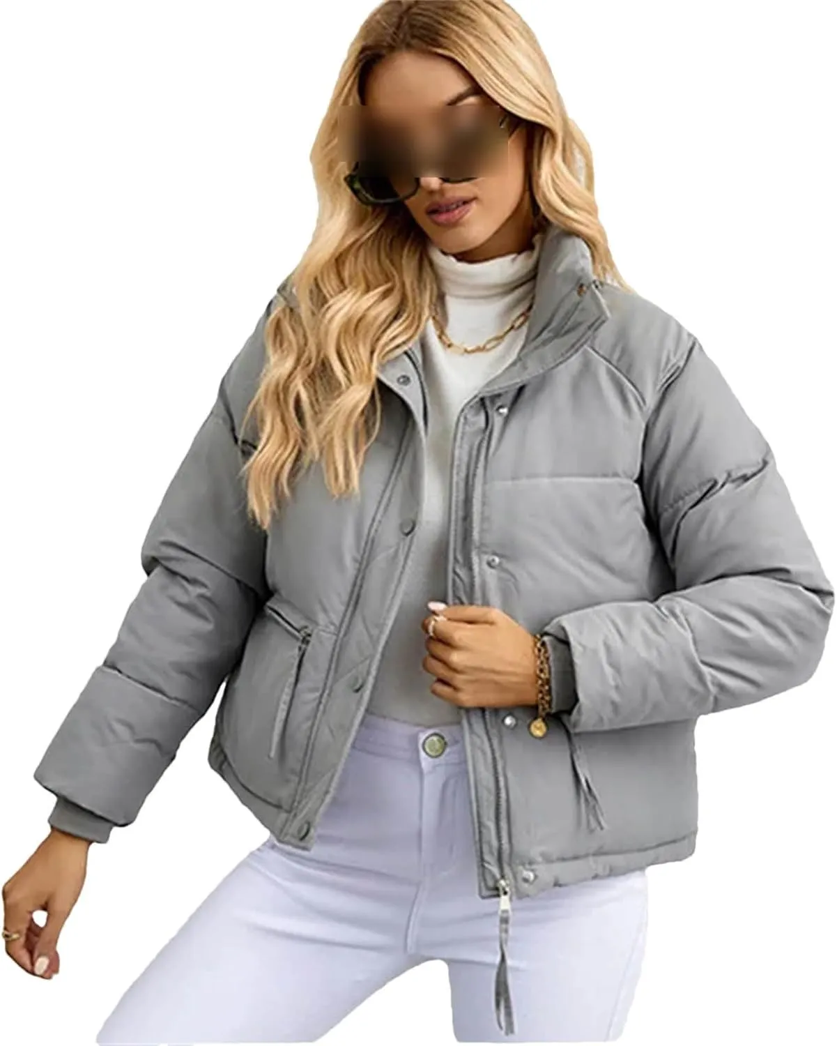 Women Short Parkas Jackets Autumn Winter Casual Pockets Thicken Outwear Casual Warm Snow Coat Cotton Padded Coats