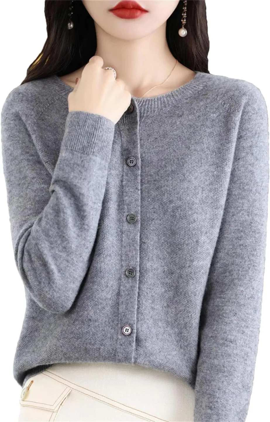 Women Spring Cardigan Sweater Clothing Knitwear Korean Tops