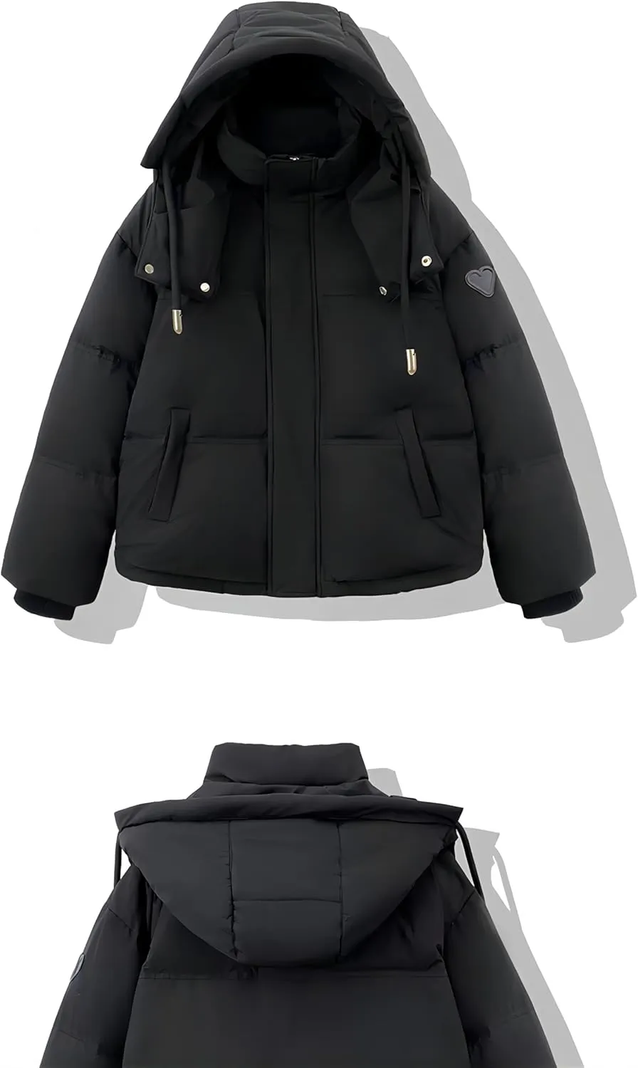 Women Thick Down Cotton Padded Cold Coat Female Plus Size Loose Overcoat Hooded Short Parkas Women Winter Oversize Jacket