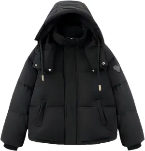 Women Thick Down Cotton Padded Cold Coat Female Plus Size Loose Overcoat Hooded Short Parkas Women Winter Oversize Jacket