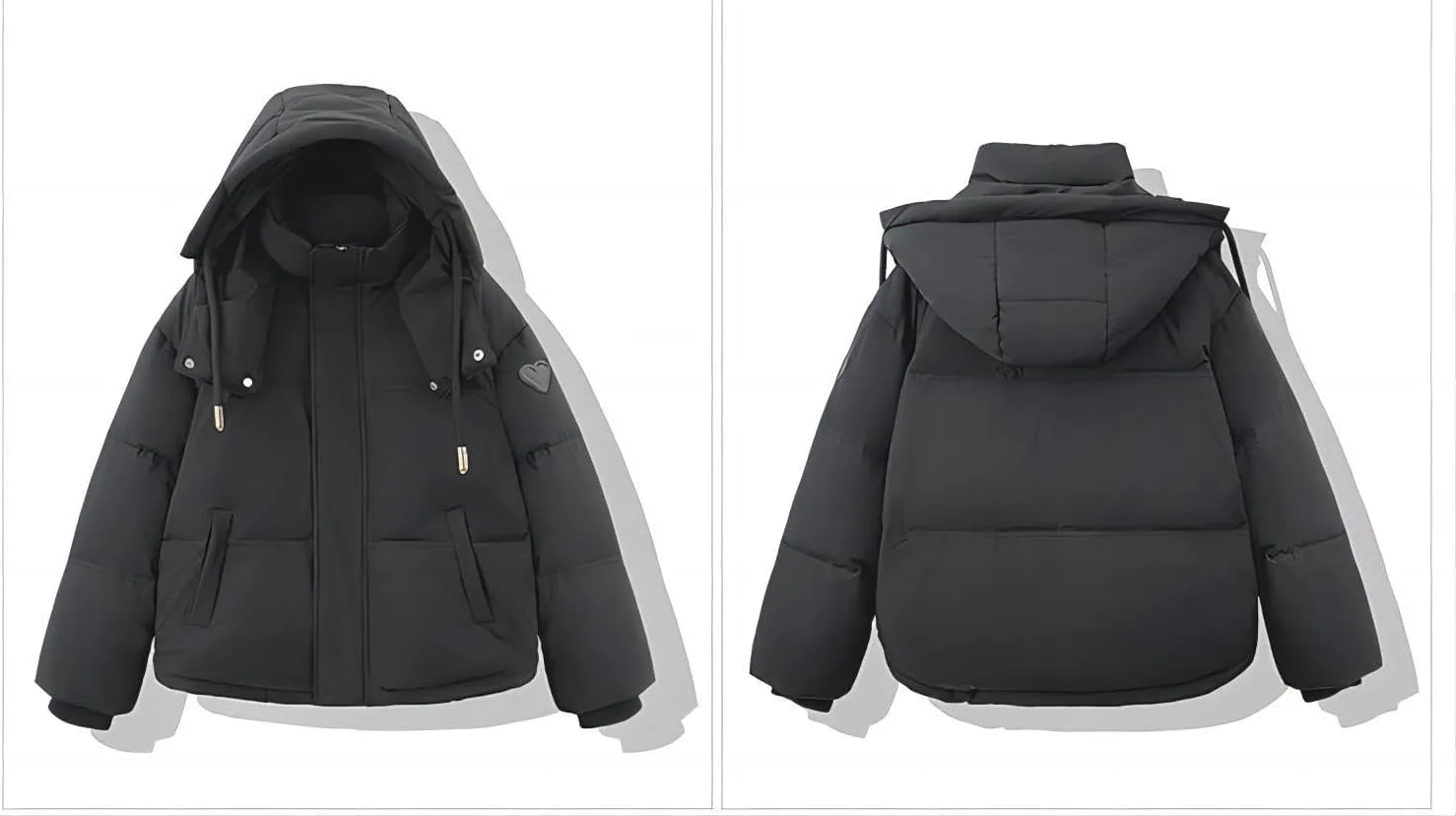 Women Thick Down Cotton Padded Cold Coat Female Plus Size Loose Overcoat Hooded Short Parkas Women Winter Oversize Jacket