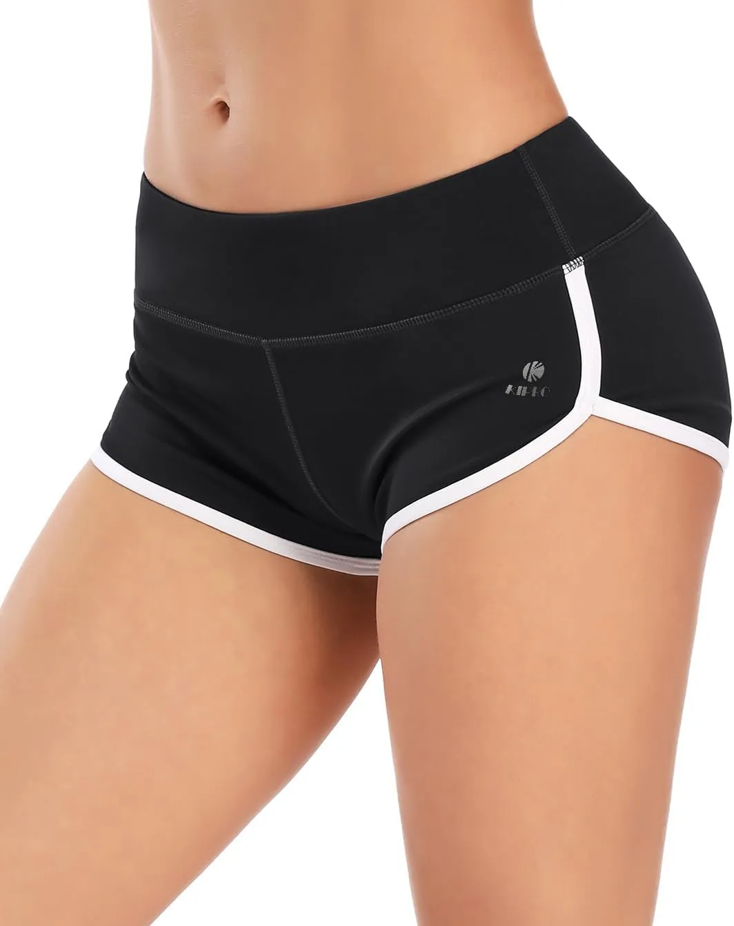 Women's Booty Shorts Workout Butt Lifting High Waist Yoga Running Gym Shorts