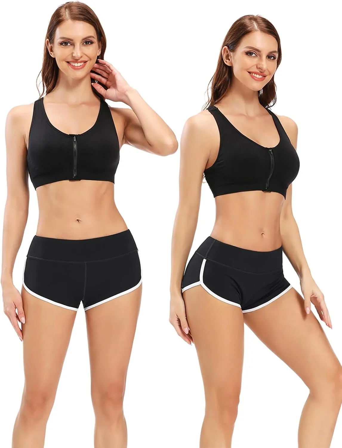 Women's Booty Shorts Workout Butt Lifting High Waist Yoga Running Gym Shorts