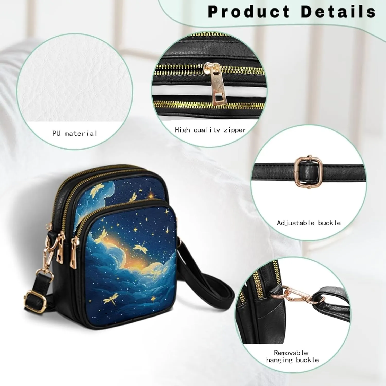Womens Crossbody Purses with Chain Trendy Shoulder Handbags Large Capacity Travel Purse Over the Shoulder Purses