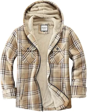 Women's Full Zip Fleece Flannel Jacket Plaid Sherpa Lined Jacket for Women