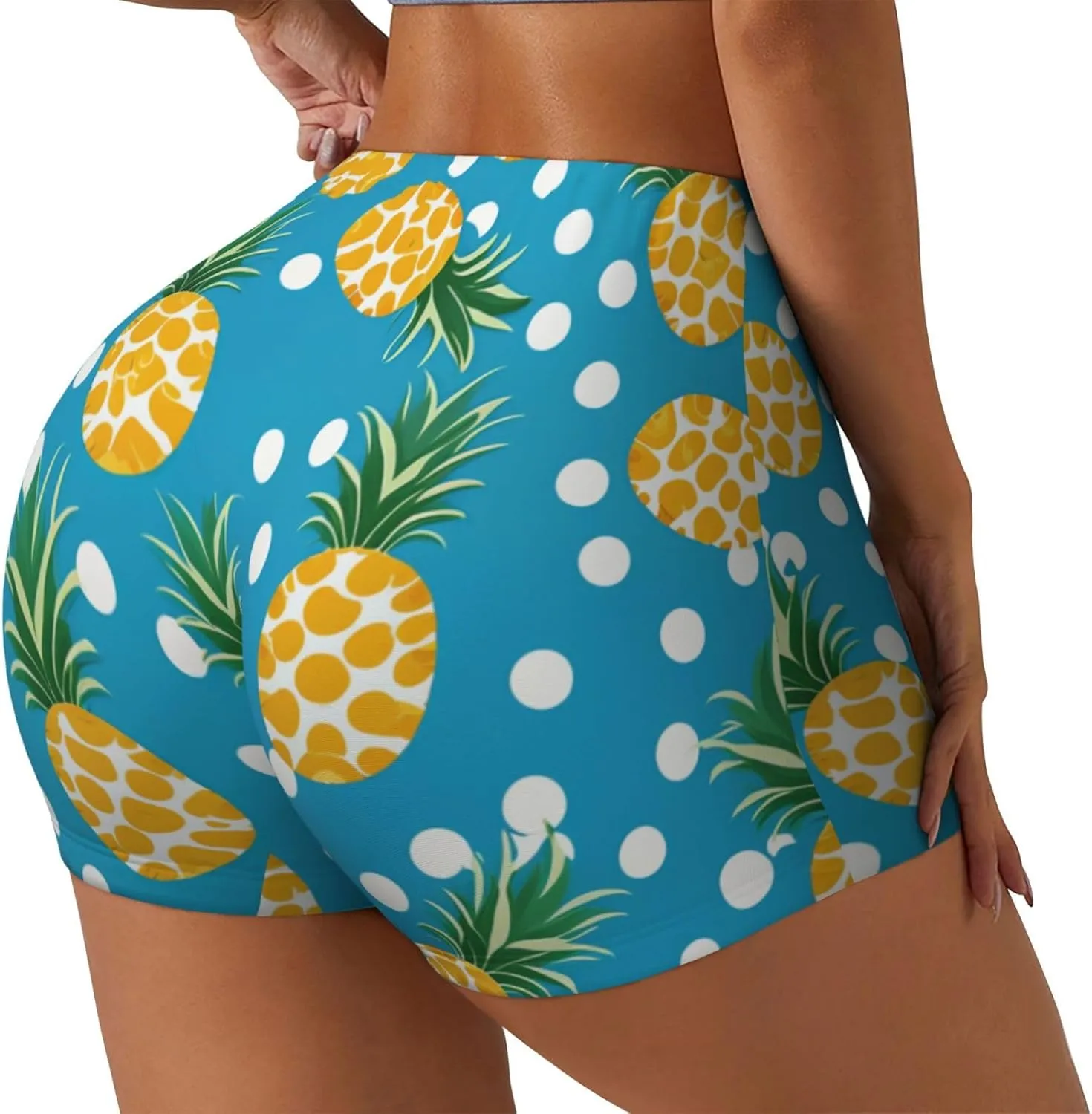 Women's High Waist Bike Shorts Workout Sports Athletic Running Biker Yoga Shorts