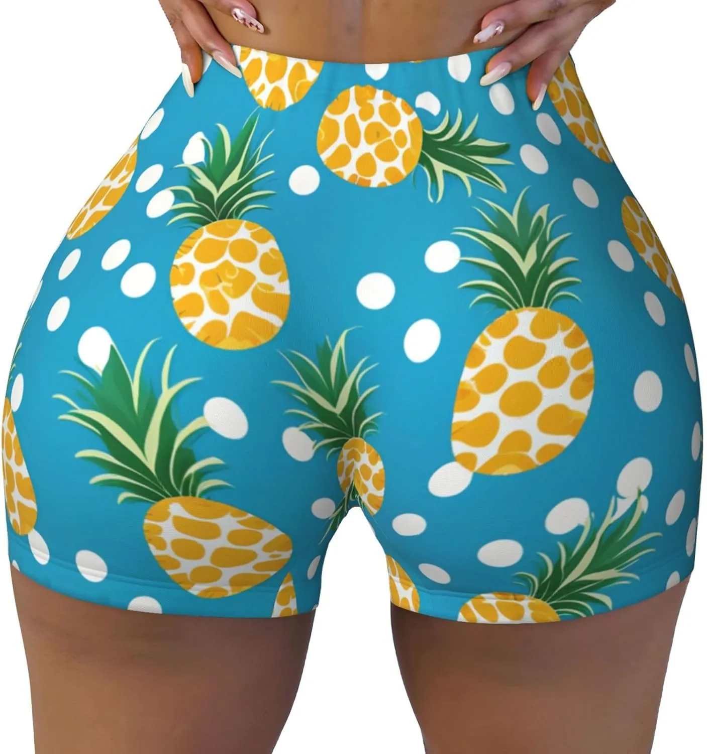 Women's High Waist Bike Shorts Workout Sports Athletic Running Biker Yoga Shorts