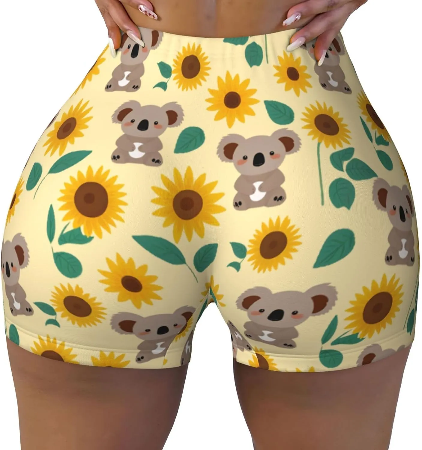 Women's High Waist Bike Shorts Workout Sports Athletic Running Biker Yoga Shorts