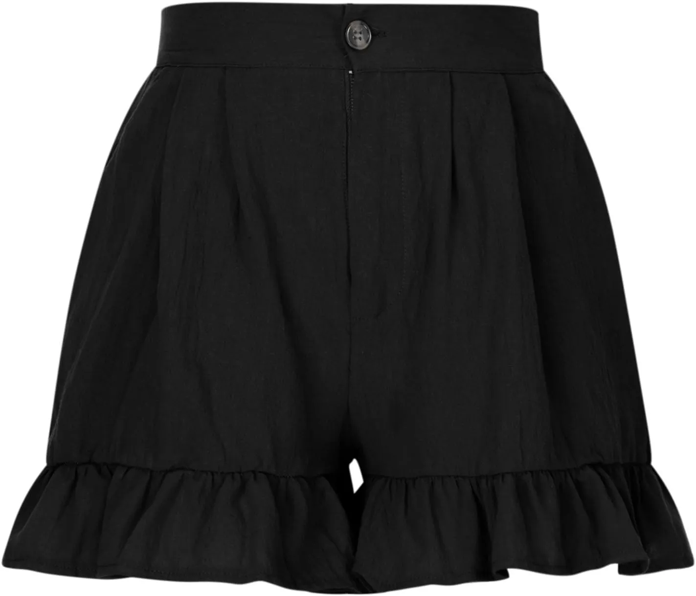 Women's High Waist Ruffle Trim Skort Y2k Bubble High Waist Wide Leg Shorts Summer A Line Beach Casual Mini Shorts