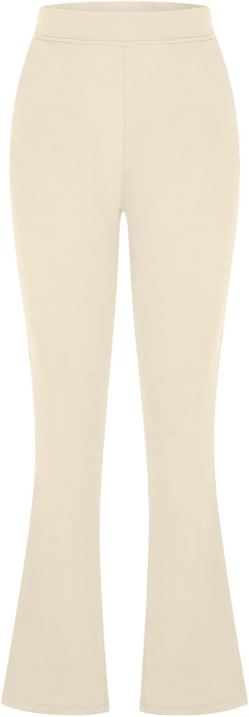 Womens High Waist Slim Fit Dress Pant 2024 Solid Wide-Leg Flare Trousers Fashion Dressy Loose Formal Work Pant