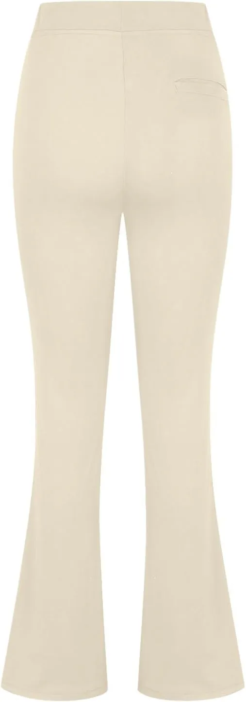 Womens High Waist Slim Fit Dress Pant 2024 Solid Wide-Leg Flare Trousers Fashion Dressy Loose Formal Work Pant