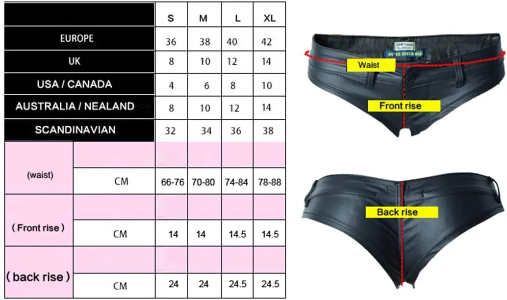 Women's Mini Shorts Sexy Low Waisted Hot Pants Festival Dance Bottoms