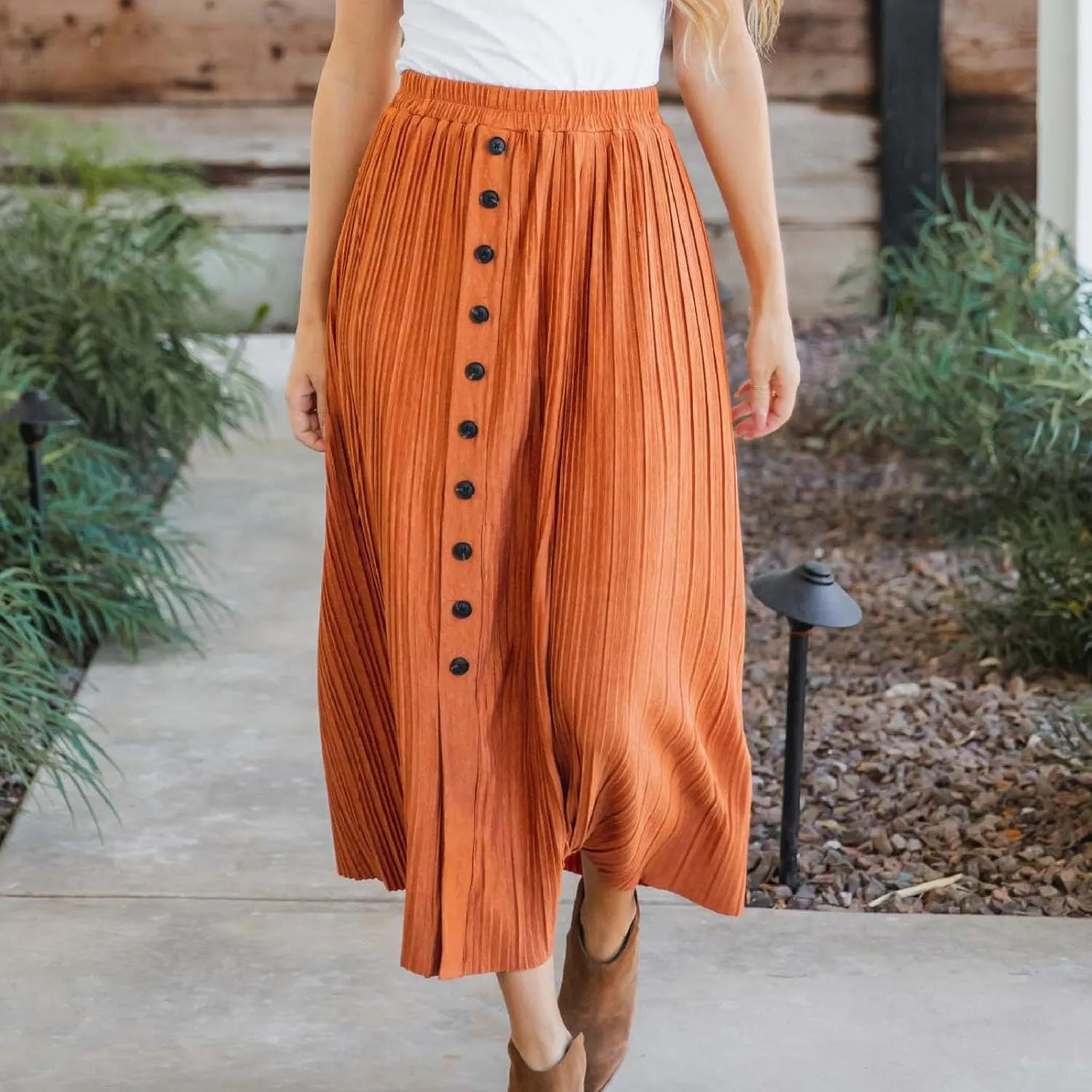 Womens Plain Maxi Long Midi Knee Length Loose Fit Skort for Women 2025 Trendy Y2K
