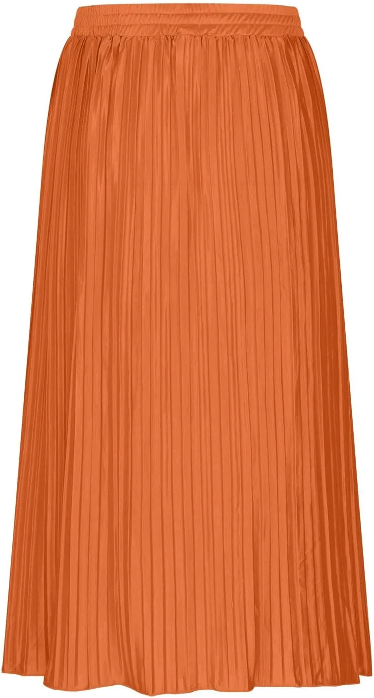 Womens Plain Maxi Long Midi Knee Length Loose Fit Skort for Women 2025 Trendy Y2K