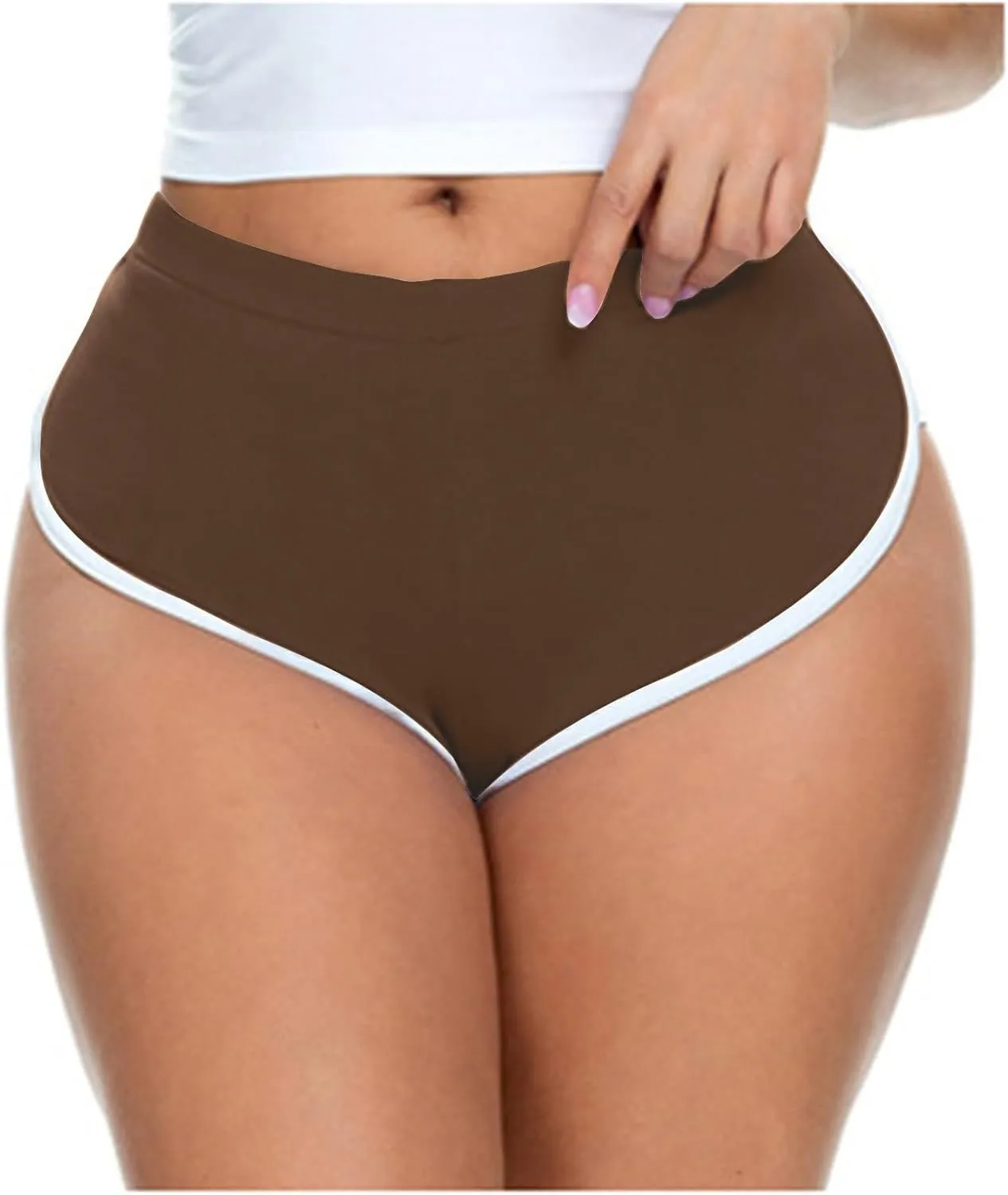 Women's Sexy Booty Shorts Retro Dolphin Shorts High Waist Running Shorts Workout Yoga Gym Shorts Sports Shorts