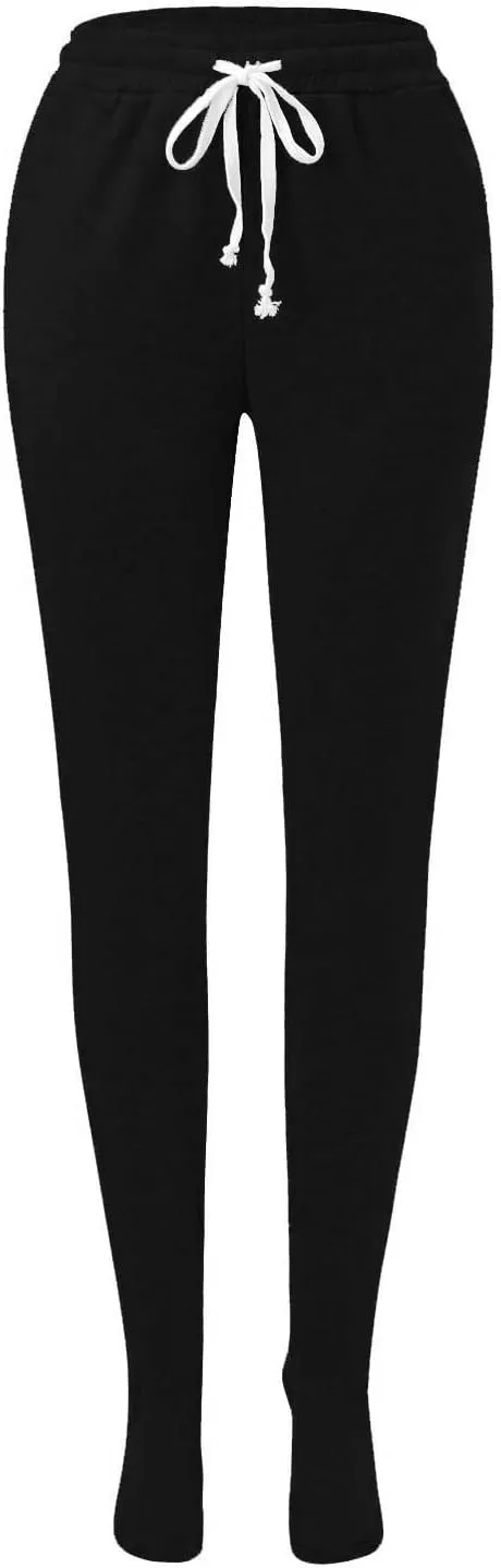 Womens Summer Pants Baggy Drawstring High Waist Lounge Pants Straight Leg Comfy Casual Trousers with Pockets 2025