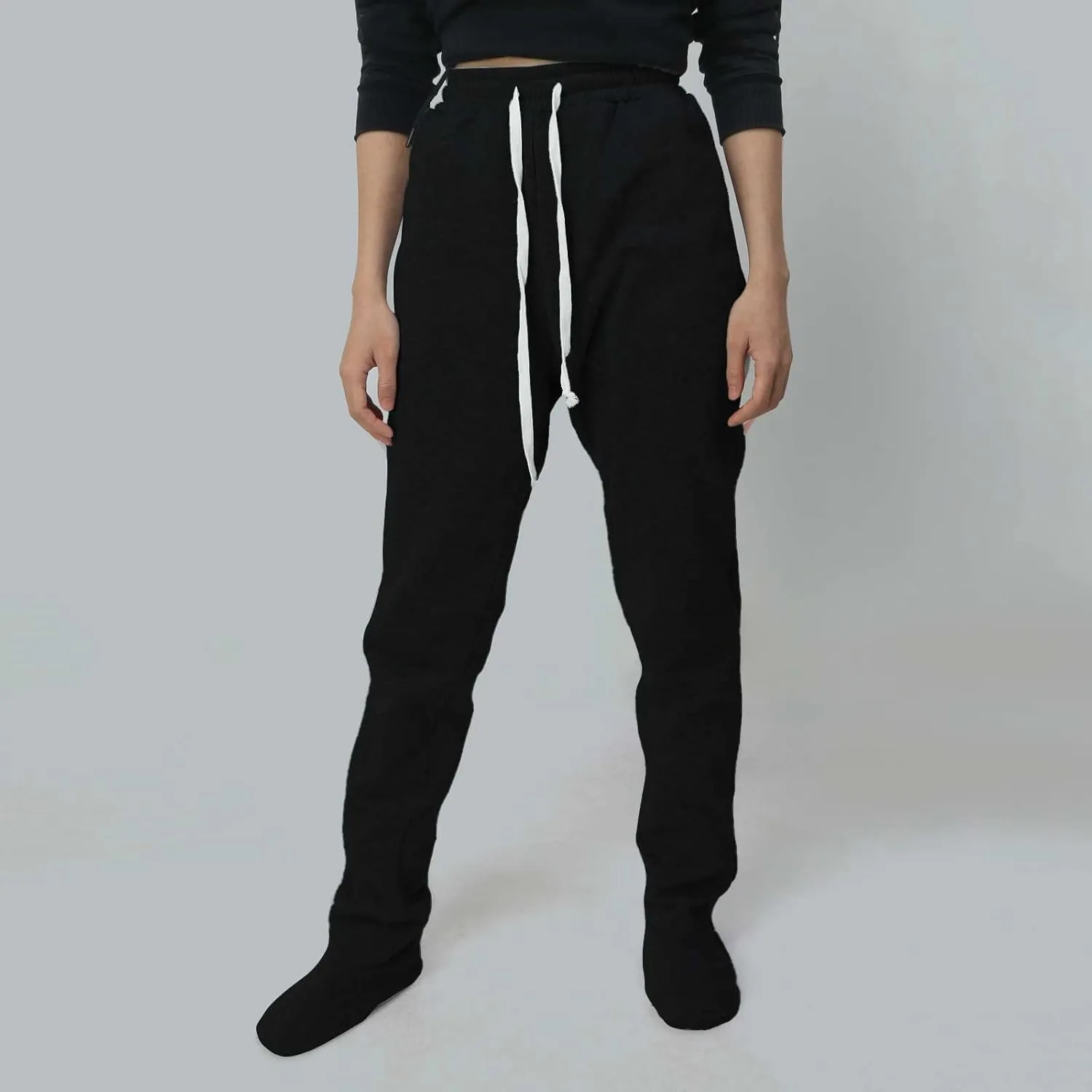 Womens Summer Pants Baggy Drawstring High Waist Lounge Pants Straight Leg Comfy Casual Trousers with Pockets 2025