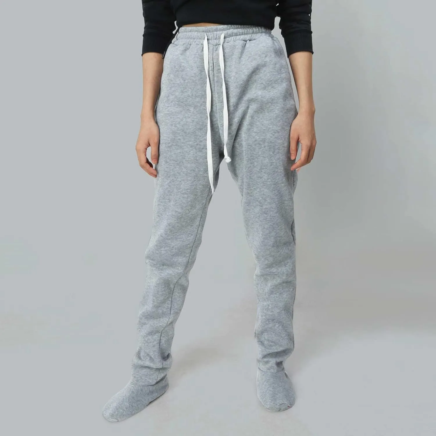 Womens Summer Pants Baggy Drawstring High Waist Lounge Pants Straight Leg Comfy Casual Trousers with Pockets 2025