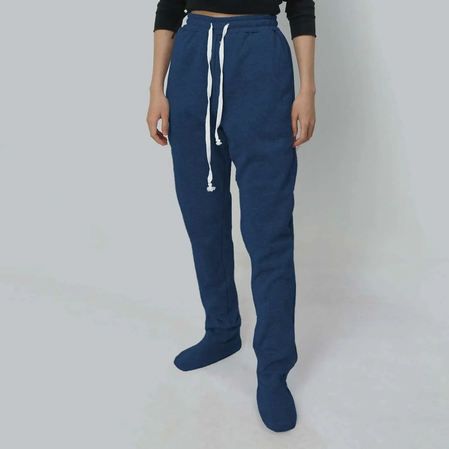 Womens Summer Pants Baggy Drawstring High Waist Lounge Pants Straight Leg Comfy Casual Trousers with Pockets 2025