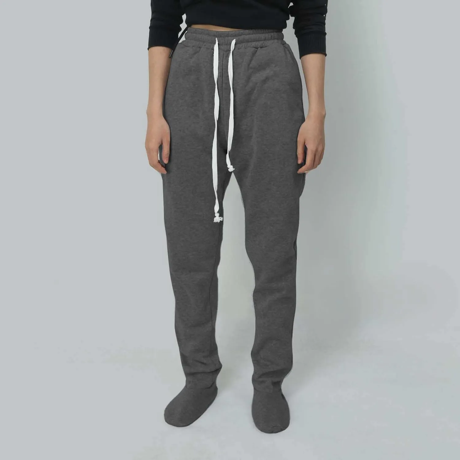 Womens Summer Pants Baggy Drawstring High Waist Lounge Pants Straight Leg Comfy Casual Trousers with Pockets 2025