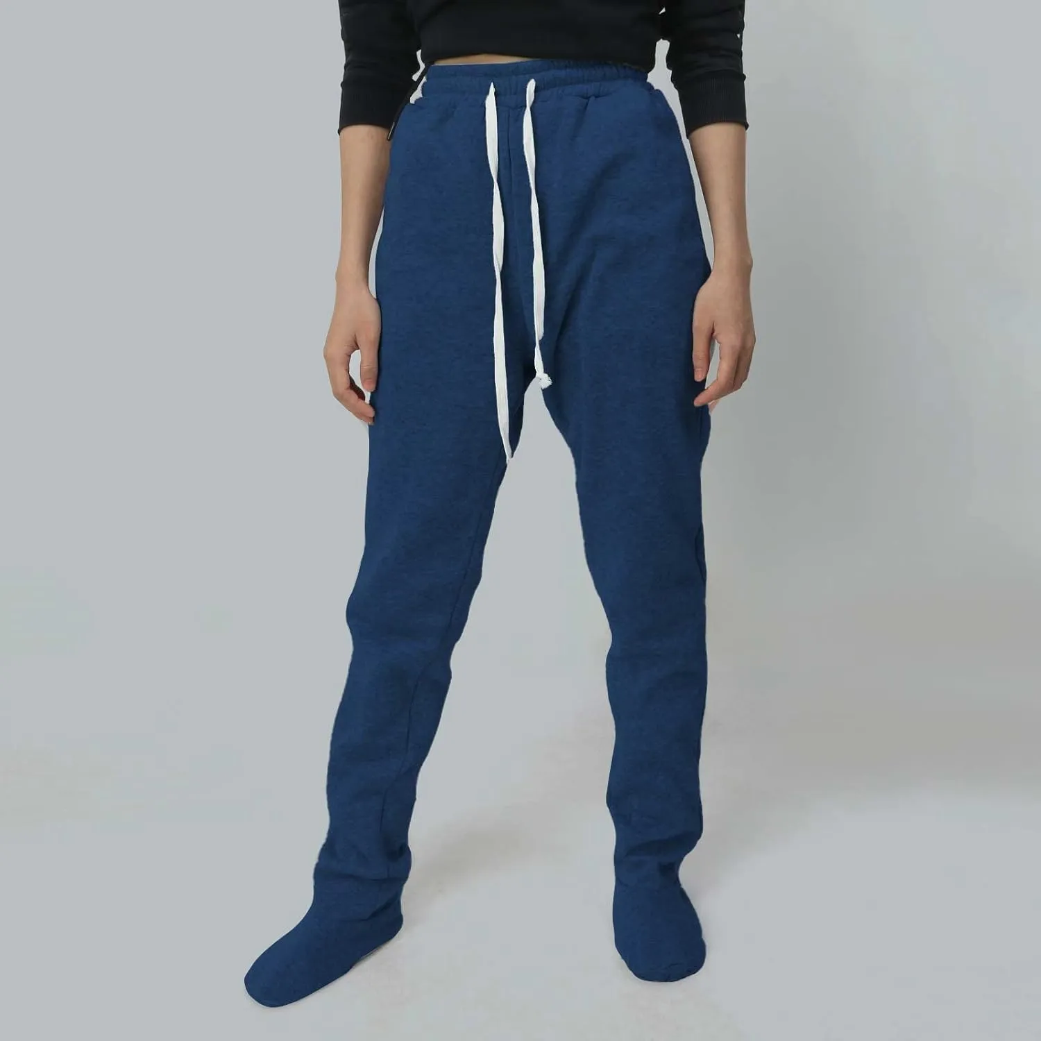Womens Summer Pants Baggy Drawstring High Waist Lounge Pants Straight Leg Comfy Casual Trousers with Pockets 2025