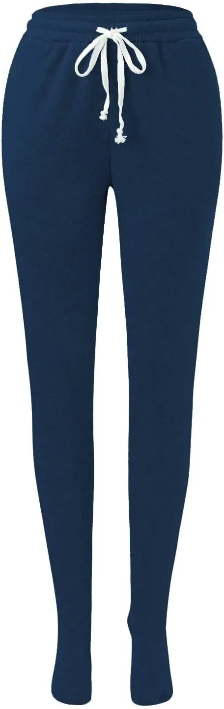 Womens Summer Pants Baggy Drawstring High Waist Lounge Pants Straight Leg Comfy Casual Trousers with Pockets 2025
