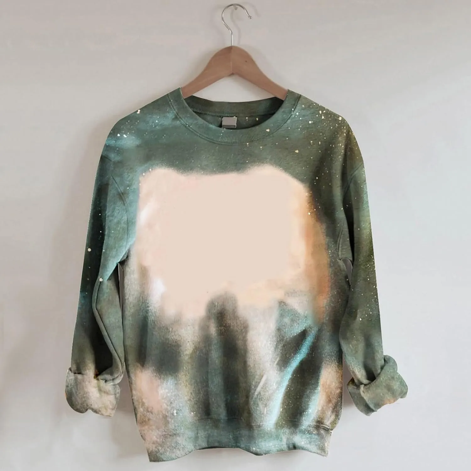 Womens Sweatshirt Crewneck Fashion Tie Dye Print Tops Casual Pullover Fleece Sweatshirt Loose Lightweight Sweatshirt