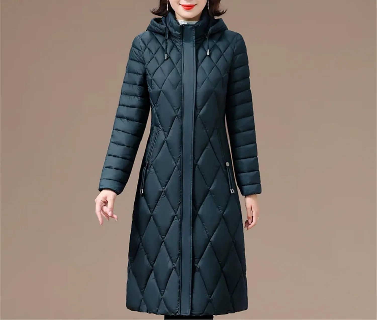Women's Winter Coats Hooded Casual Cotton Padded Jackets For Women Long Parkas Warm Slim Winter Overcoat