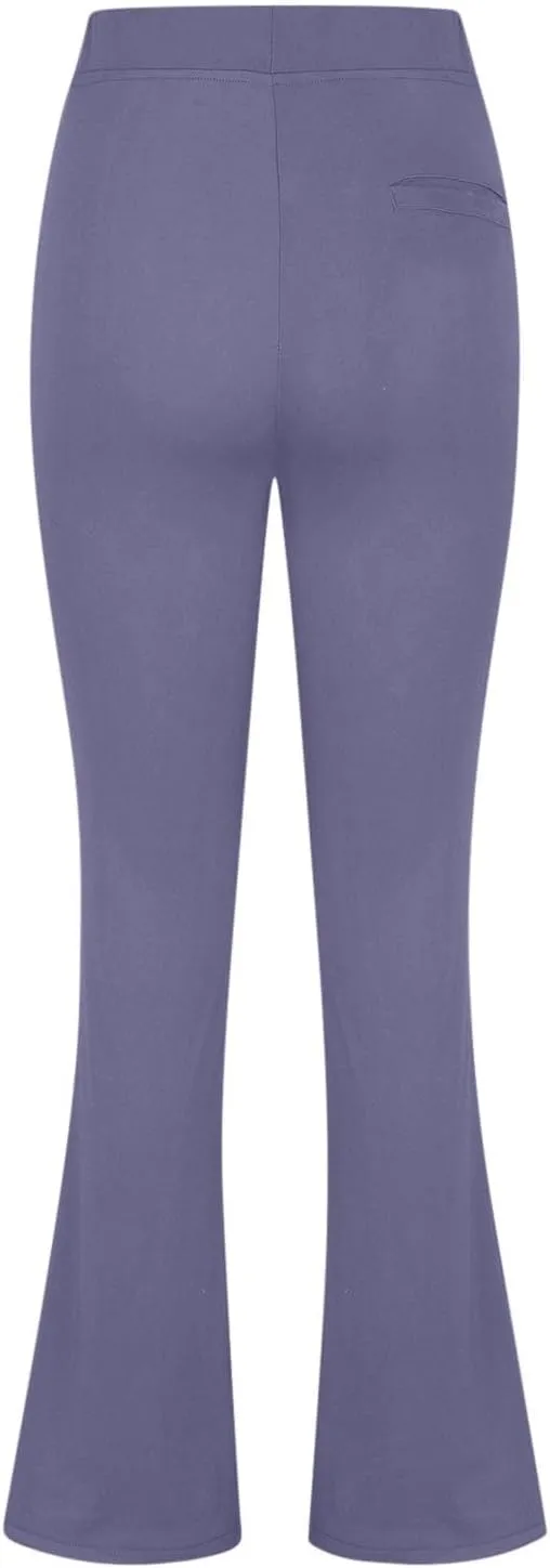 Womens Work Pants High Waisted Straight Leg Pants Dress Business Dress with Pockets Soft Solid Color Trousers 2024