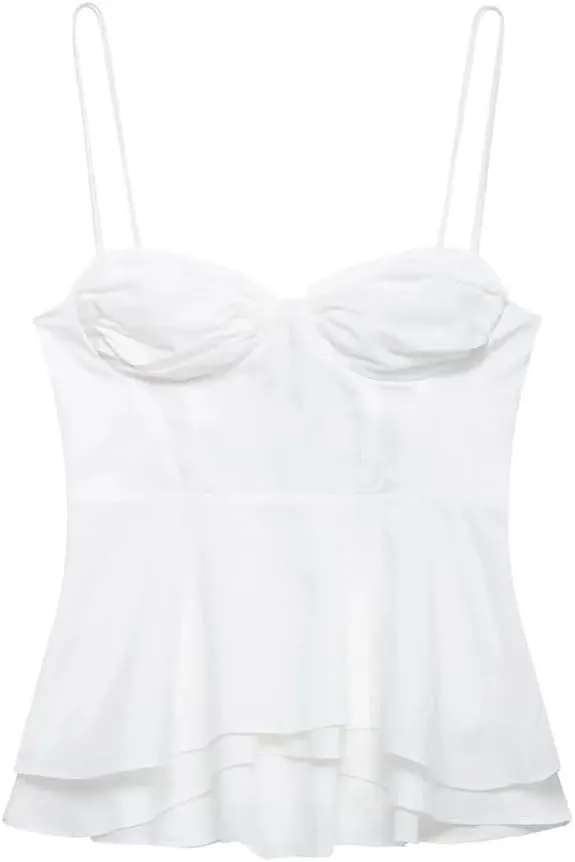 Women's Y2k Ruffled Sleeveless Camisole