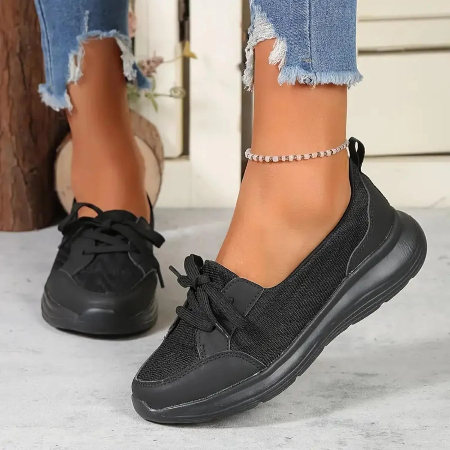 Yanzhenglip Women Orthopedic Walking Shoes,Womens Breathable Comfy Slip On Arch Support Nonslip Fashion Shoes 2024 Wide Width Woven Orthopedic Soft Loafers Sneakers Boat Shoes