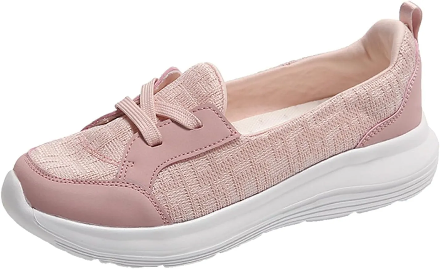 Yanzhenglip Women Orthopedic Walking Shoes,Womens Breathable Comfy Slip On Arch Support Nonslip Fashion Shoes 2024 Wide Width Woven Orthopedic Soft Loafers Sneakers Boat Shoes
