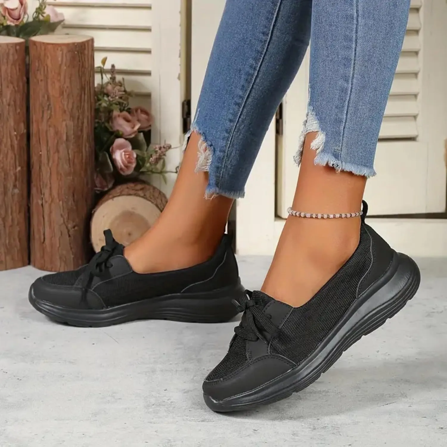 Yanzhenglip Women Orthopedic Walking Shoes,Womens Breathable Comfy Slip On Arch Support Nonslip Fashion Shoes 2024 Wide Width Woven Orthopedic Soft Loafers Sneakers Boat Shoes