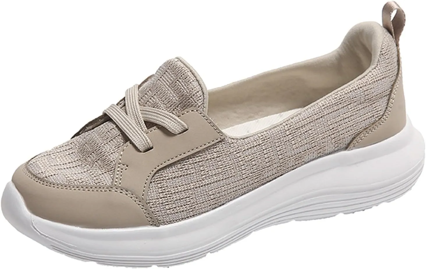 Yanzhenglip Women Orthopedic Walking Shoes,Womens Breathable Comfy Slip On Arch Support Nonslip Fashion Shoes 2024 Wide Width Woven Orthopedic Soft Loafers Sneakers Boat Shoes